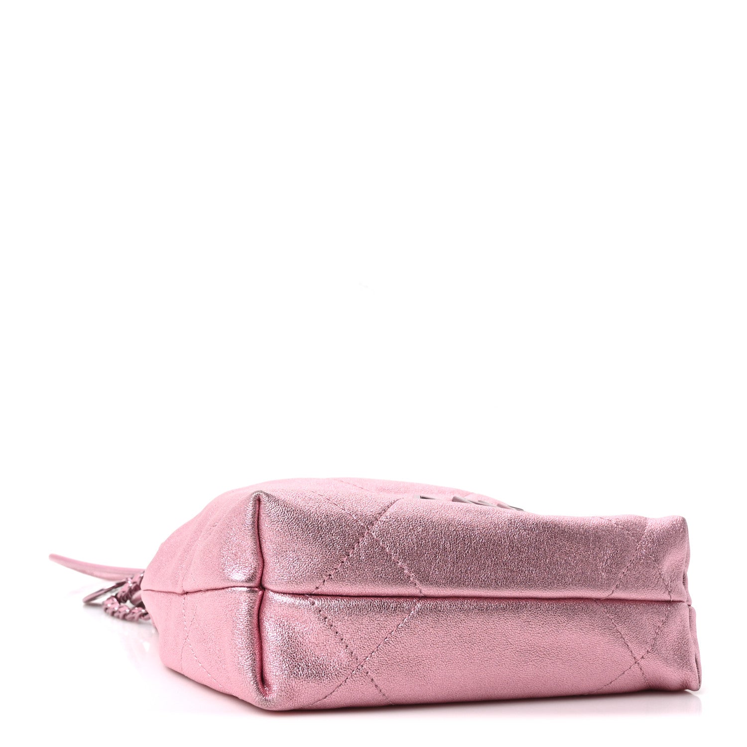 Chanel Metallic Lambskin Lacquered Monochrome Quilted Mini Chanel 22 Pink 3 of 9