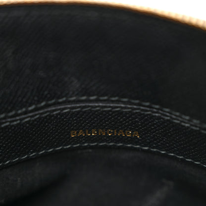 Balenciaga Signature Grained Calfskin XXS Ville Top Handle Bag Black White 6 of 10