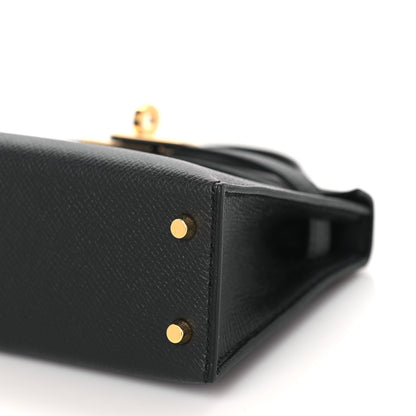 Hermes Epsom Mini Kelly Sellier 20 Black 10 of 11