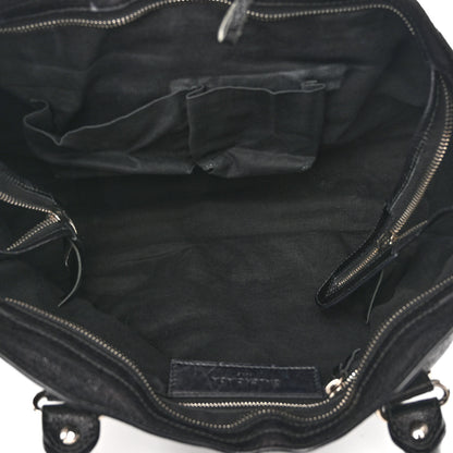 Balenciaga Chevre Silver Metallic Edge Hardware City Black 5 of 12