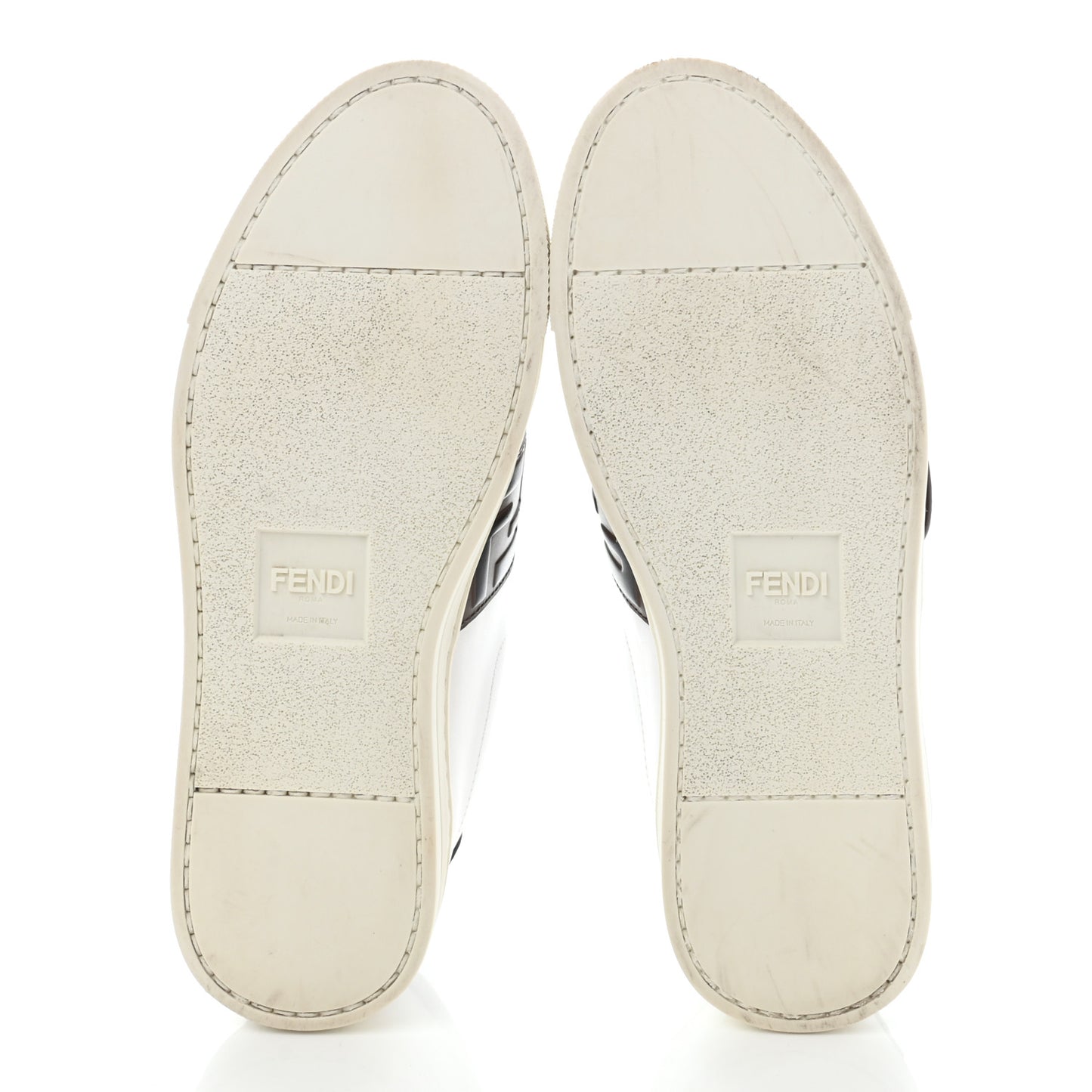 Vitello FF Embossed Womens Slip On Sneakers 35.5 Ultra White Maya Black