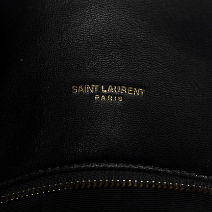 Saint Laurent Lambskin Quilted Small Loulou Puffer Monogram Chain Satchel Black 6 of 11