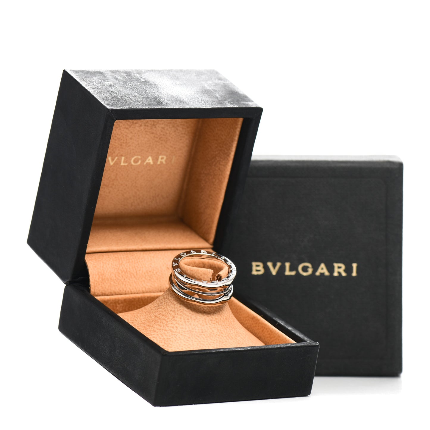 18K White Gold B.Zero1 Three-Band Ring 51 5.75