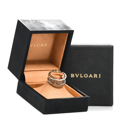 Bulgari 18K White Gold B.Zero1 Three-Band Ring 51 5.75 6 of 6
