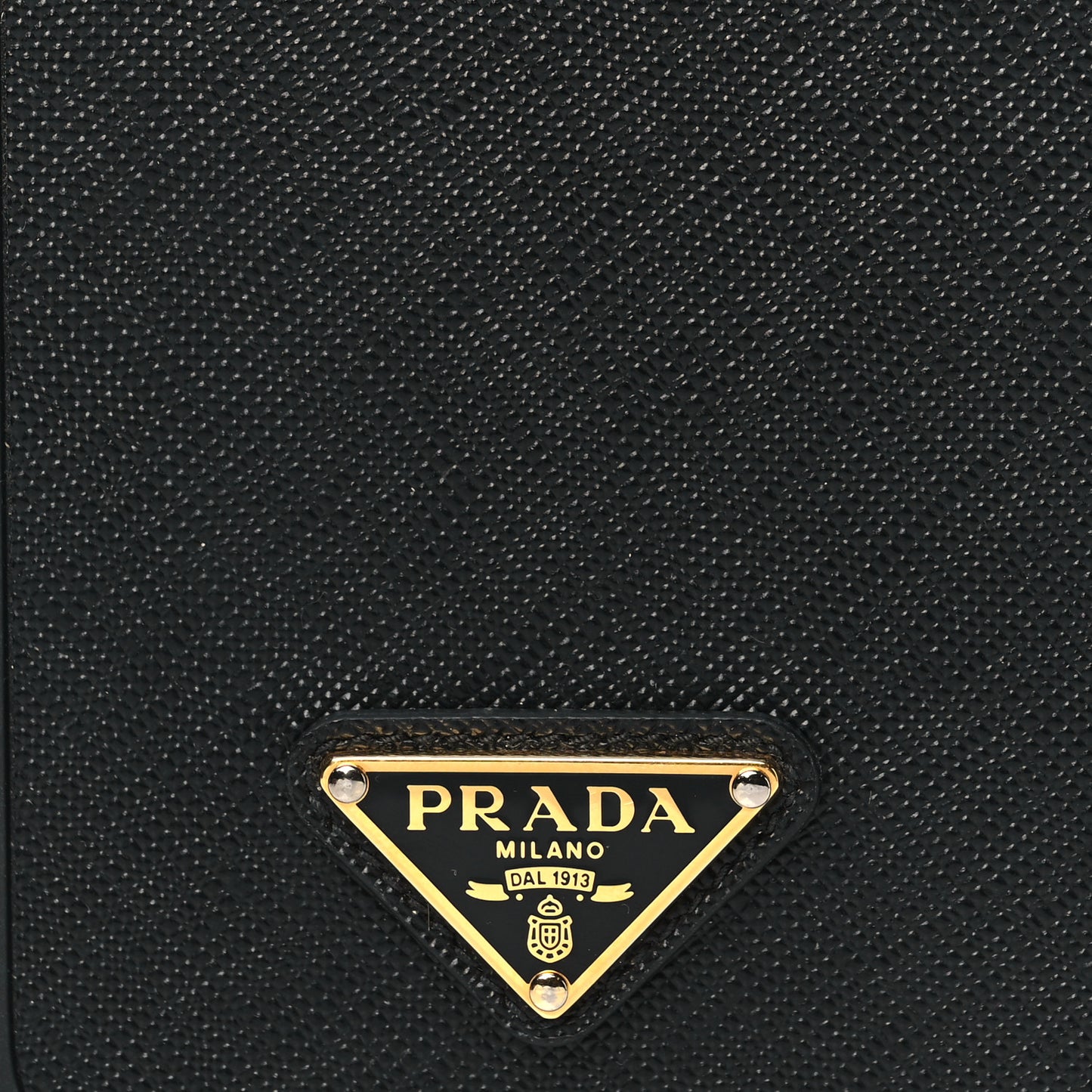 Saffiano iPhone 15 Pro Max Case Black