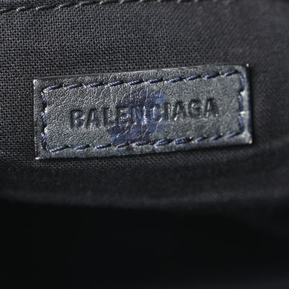 Balenciaga Used Calfskin Silver Hardware Small Neo Classic City Navy 6 of 10