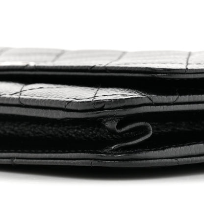 Chanel Caviar Quilted Wallet on Chain WOC Black 10 of 12