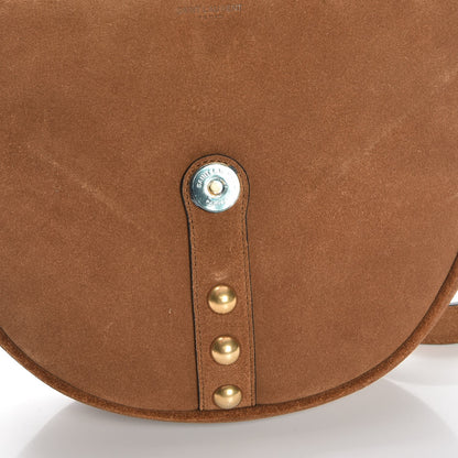 Saint Laurent Suede Y Studs Satchel Light Ochre 8 of 8