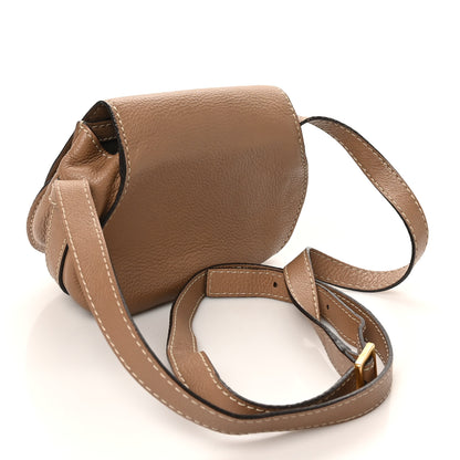 Chloe Calfskin Mini Marcie Round Crossbody Bag Nut 2 of 9