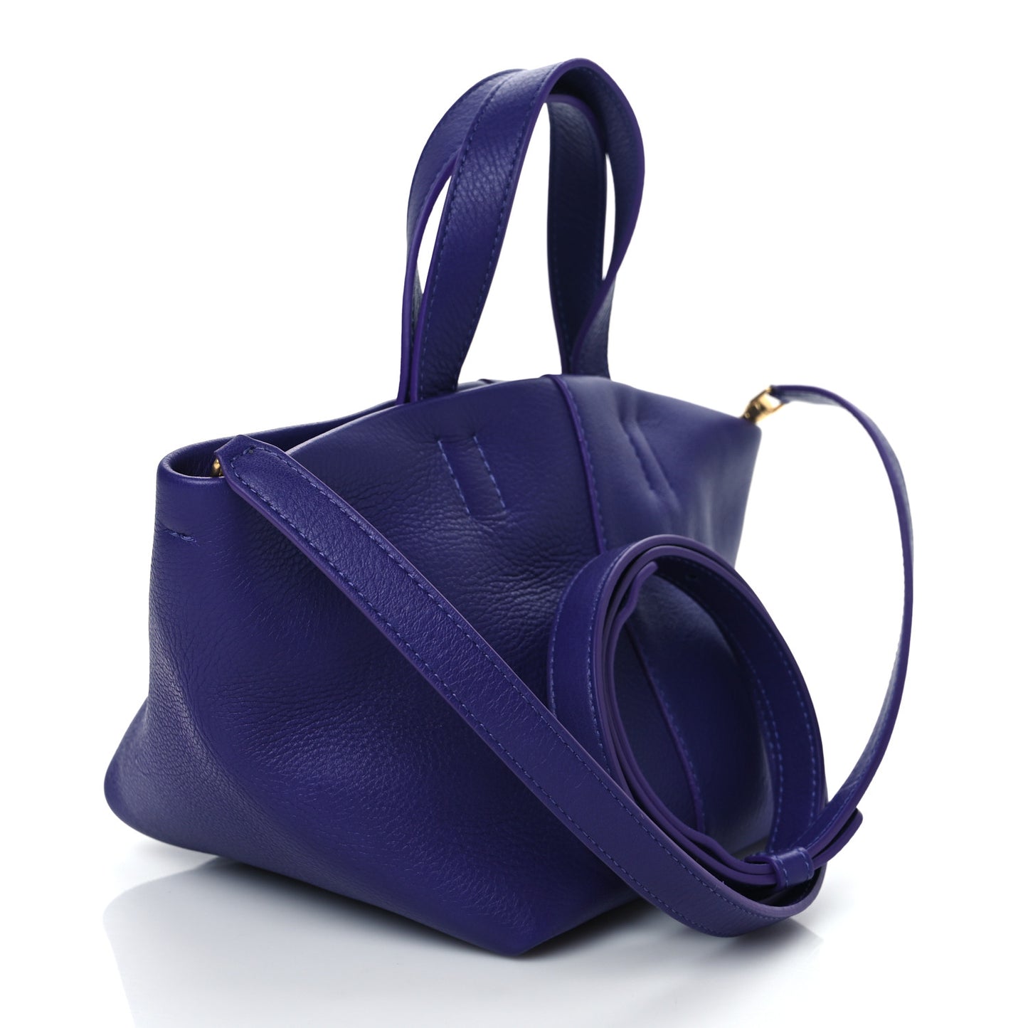 Calfskin Mini Tulipano Bag Viola