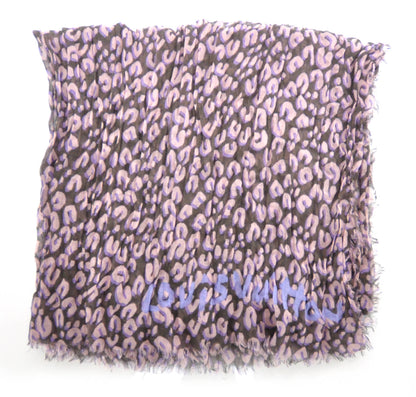Louis Vuitton Leopard Stole Mauve 1 of 4
