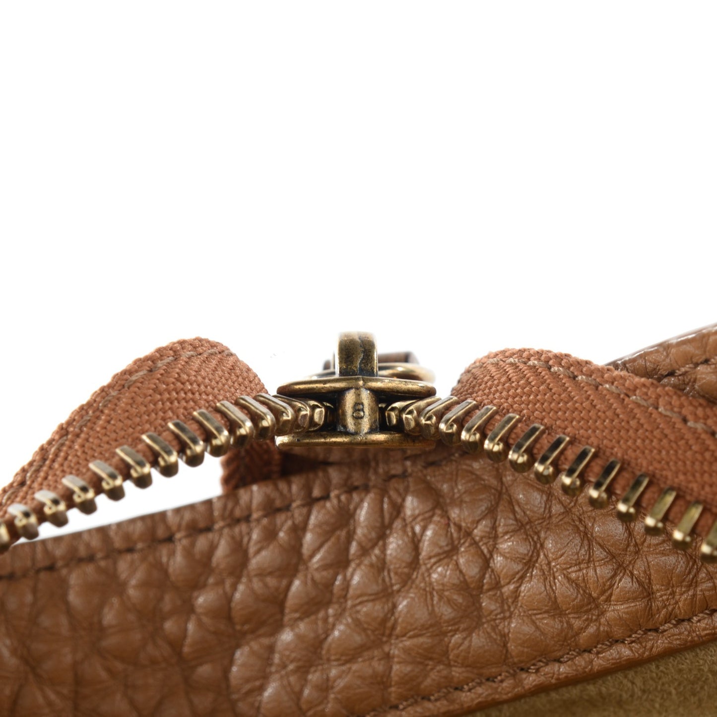 Pebbled Calfskin Mini Luggage Camel