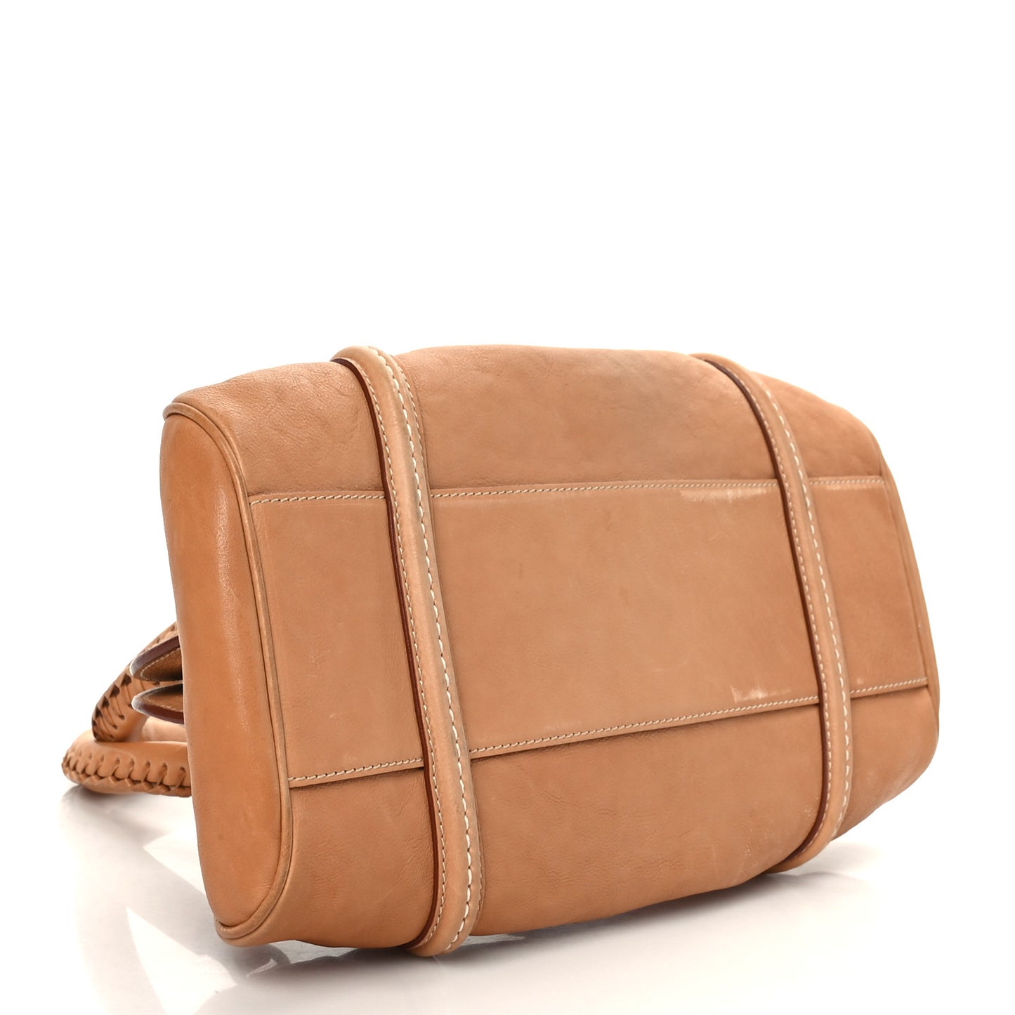 Calfskin Large My Dior Frame Pocket Satchel Brown