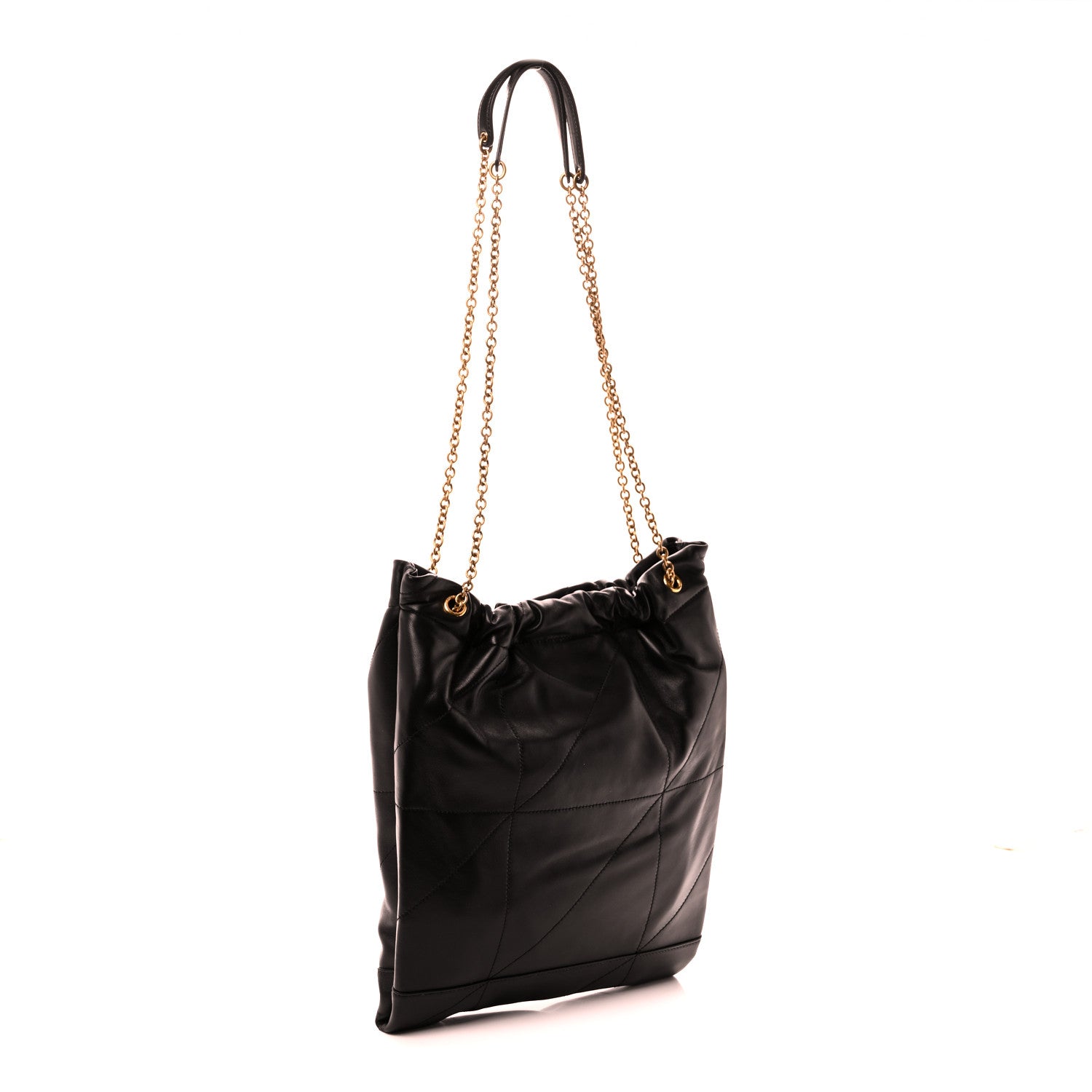 Saint Laurent Lambskin Matelasse Monogram Medium Jamie 4.3 Pochon Black Black 5 of 12