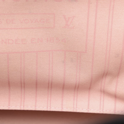 Louis Vuitton Damier Ebene Neo Neverfull MM Rose Ballerine 19 of 22