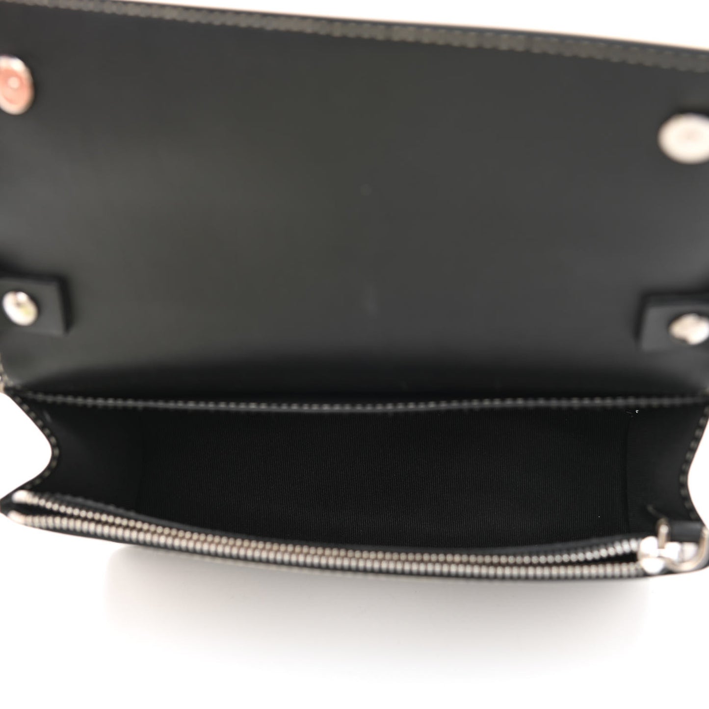 Cotton Canvas Horseferry Print Crossbody Black