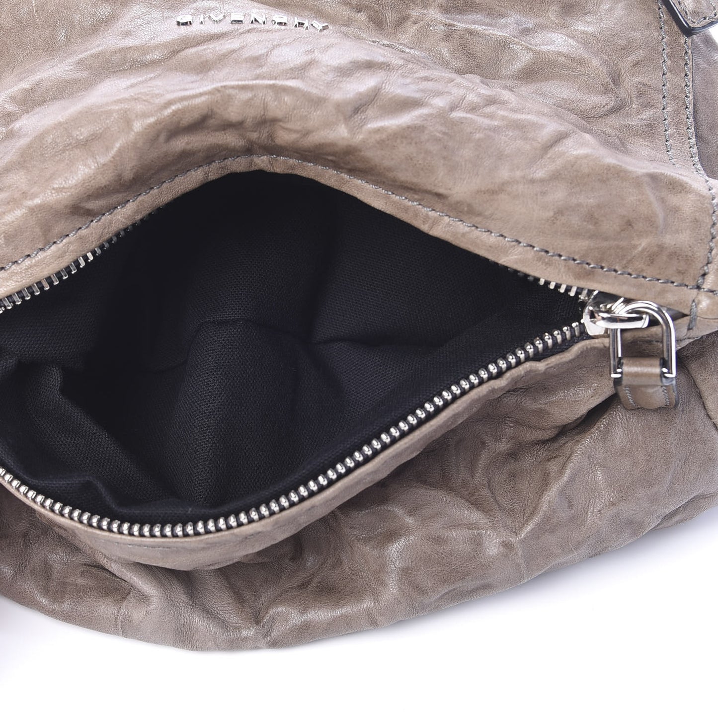 Tumbled Sheepskin Small Pandora Charcoal