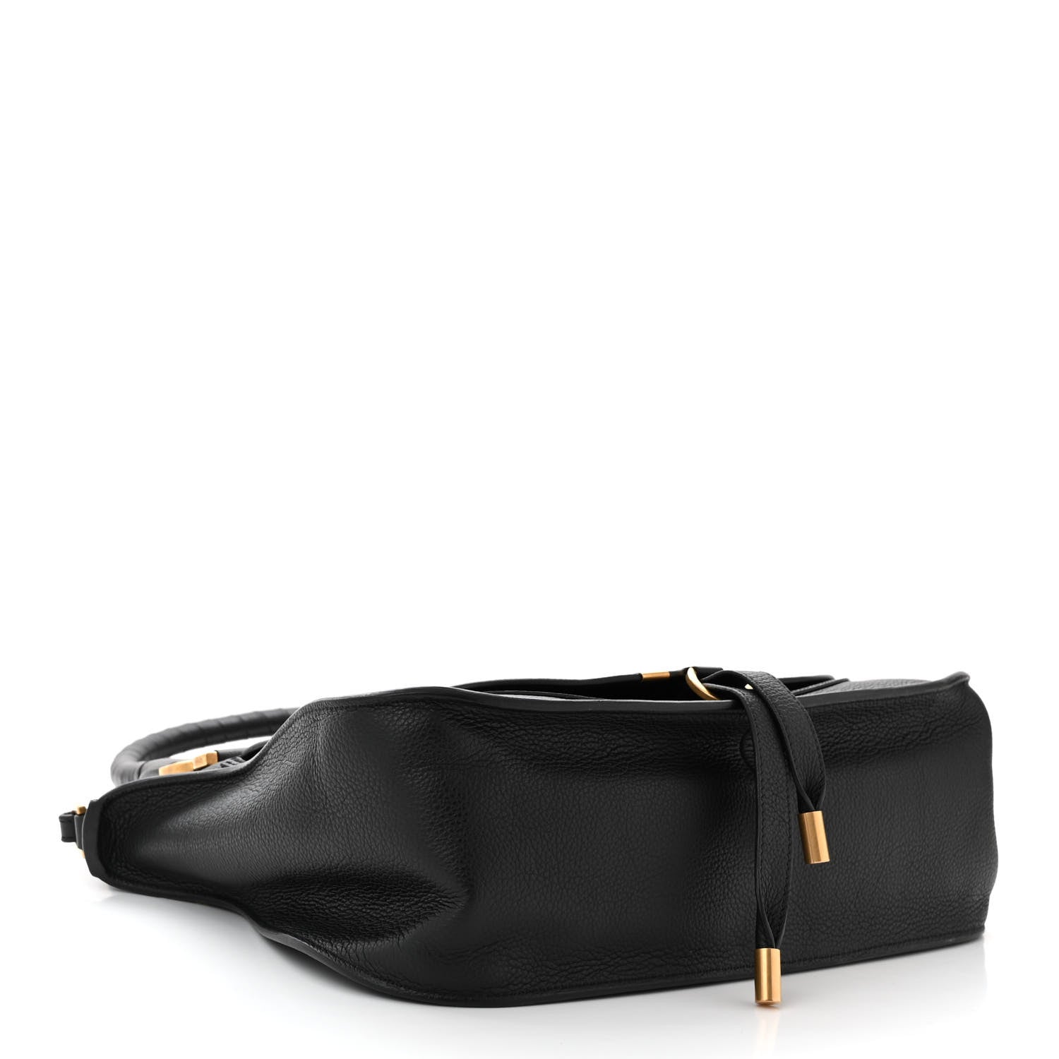 Chloe Calfskin Braided Medium Marcie Double Carry Black 4 of 10
