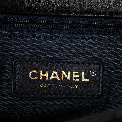 Chanel Lambskin Quilted Resin Bi-Color Chain Flap Bag Black 6 of 11