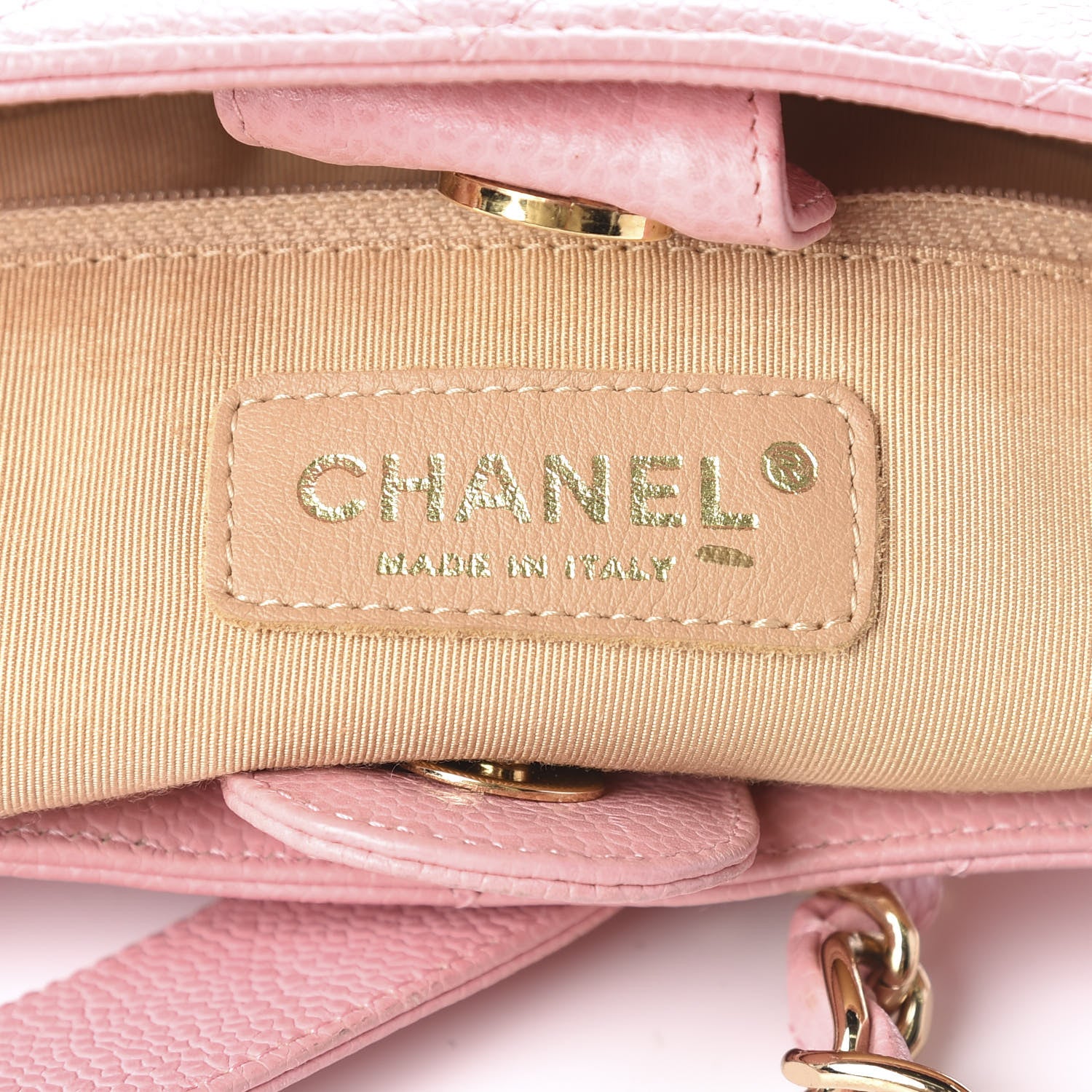 Chanel Caviar Quilted Petit Shopping Tote PST Pink 8 of 16