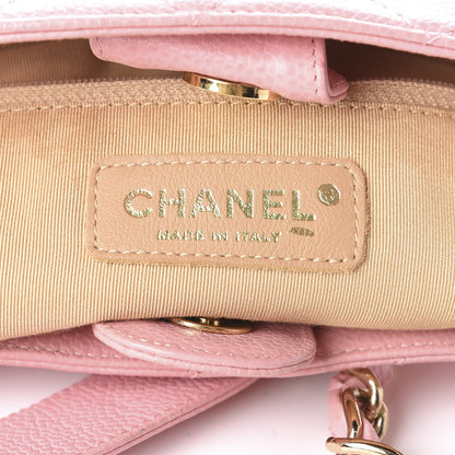 Chanel Caviar Quilted Petit Shopping Tote PST Pink 8 of 16