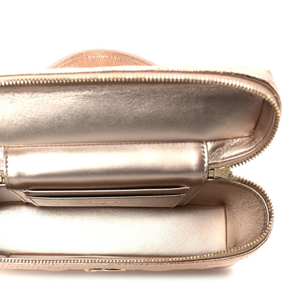 Chanel Metallic Caviar Quilted Trendy Handle Slim Vanity Copper 5 of 11