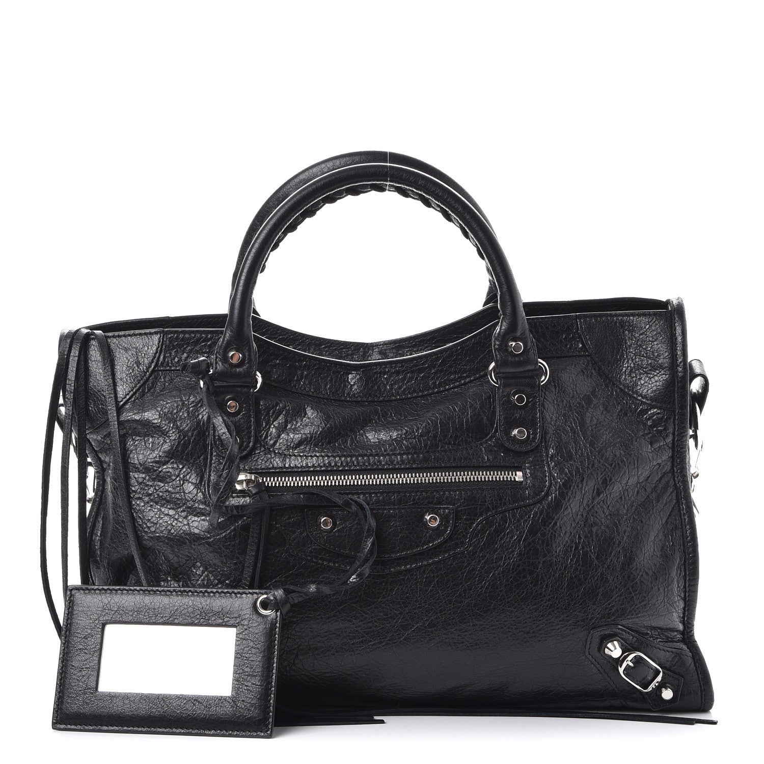 Balenciaga Agneau Classic Silver Hardware City Black 1 of 7