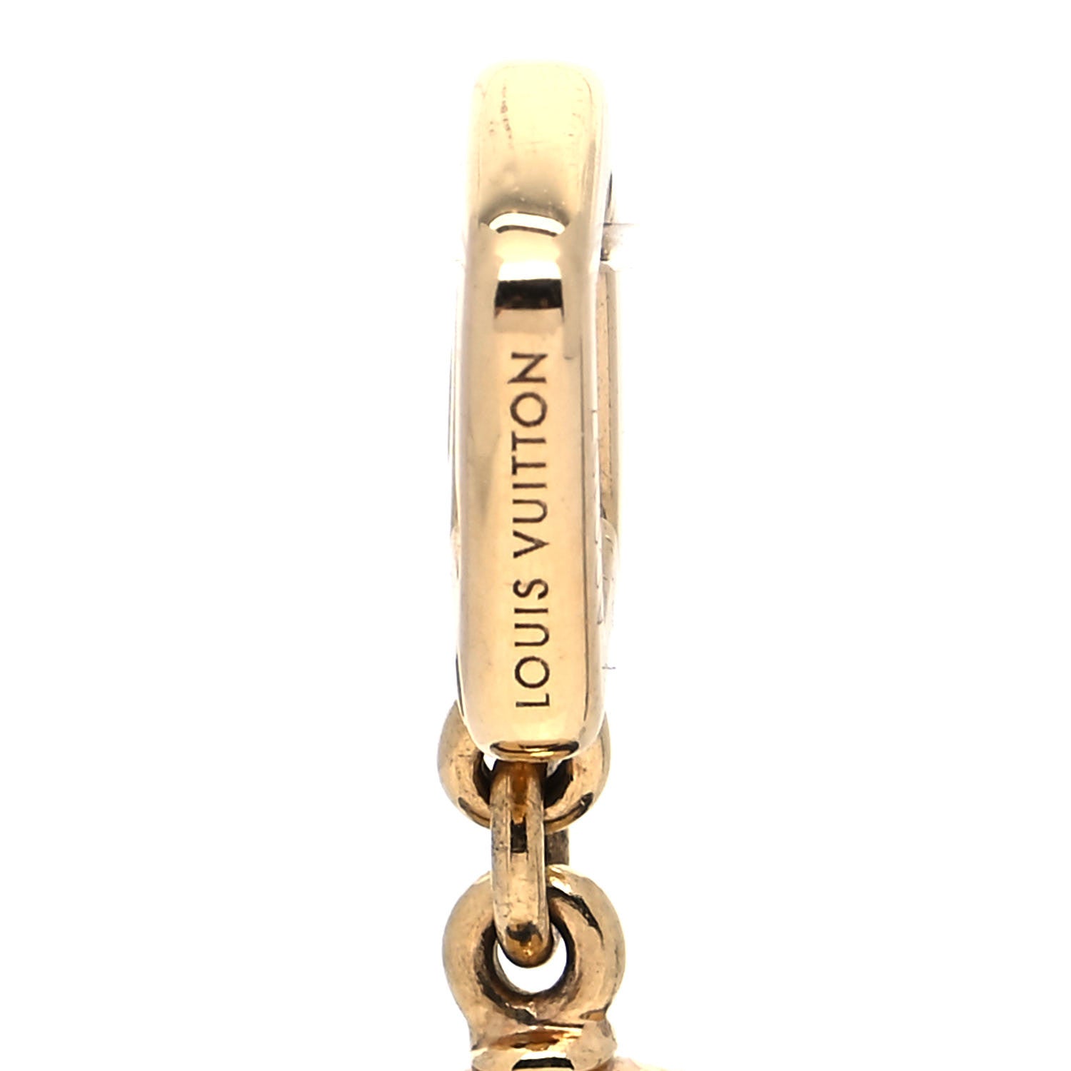 Louis Vuitton 18K Yellow Gold Enamel Diamond Globe Pendant Charm 4 of 5