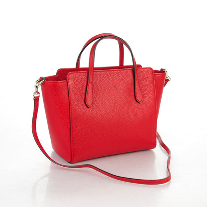 Gucci Dollar Calfskin MIni Swing Top Handle Bag Tabasco 3 of 6