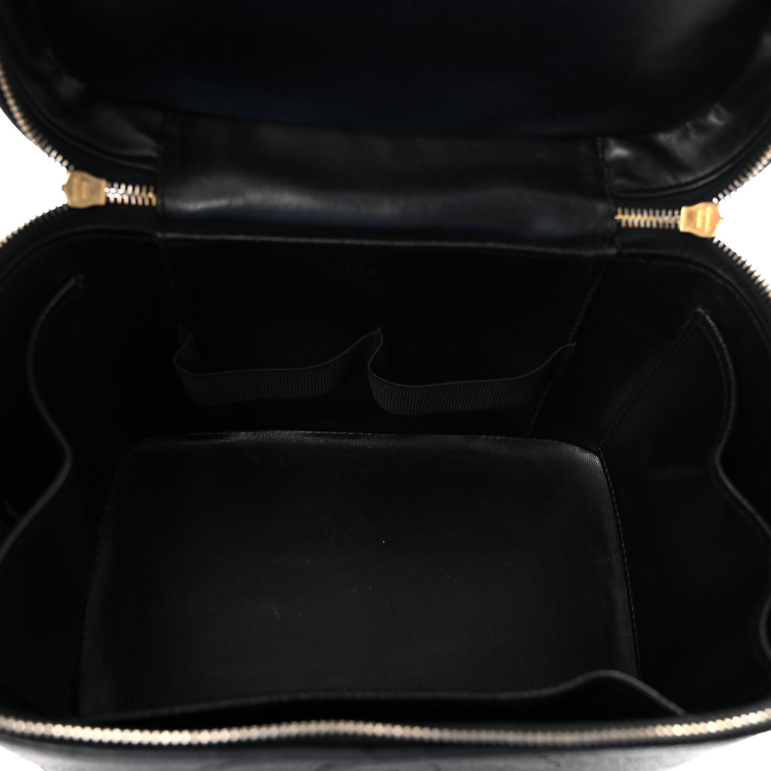 Chanel Caviar CC Vanity Train Case Black 5 of 10