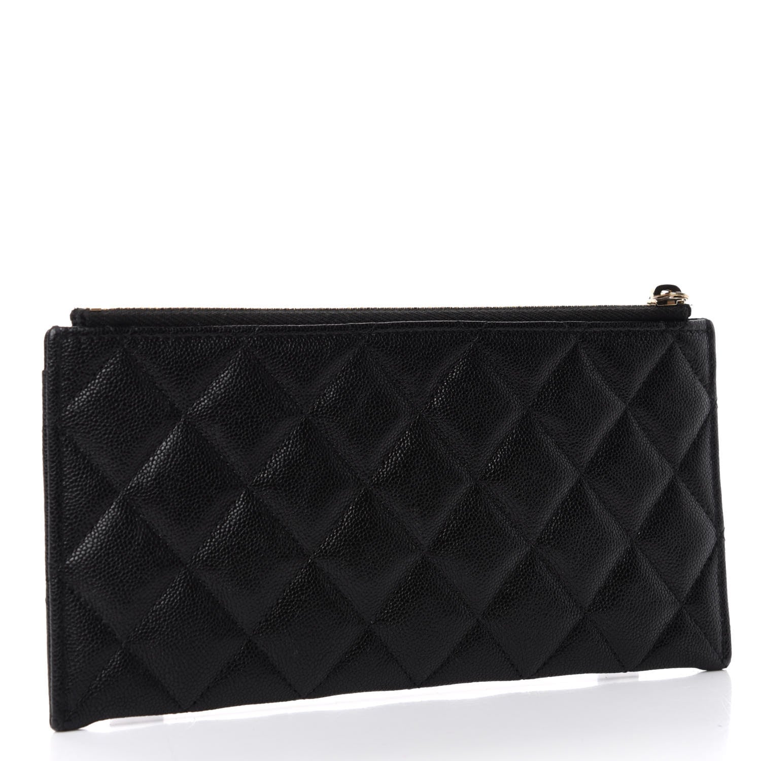 Chanel Caviar Quilted Classic Zip Boy Pouch Black 3 of 7