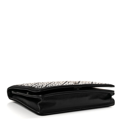 Chanel Lambskin Embellished Quilted Wallet On Chain WOC Black 3 of 10