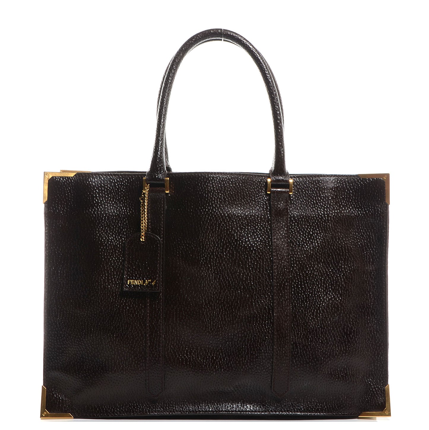 Dimpled Calfskin Classico No. 4 Tote Brown