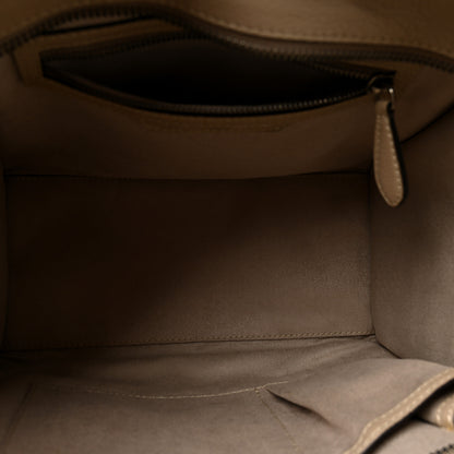 Celine Drummed Calfskin Micro Luggage Dune 5 of 10