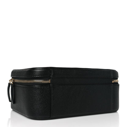 Chanel Caviar Quilted Large CC Filigree Vanity Case Black 5 of 11