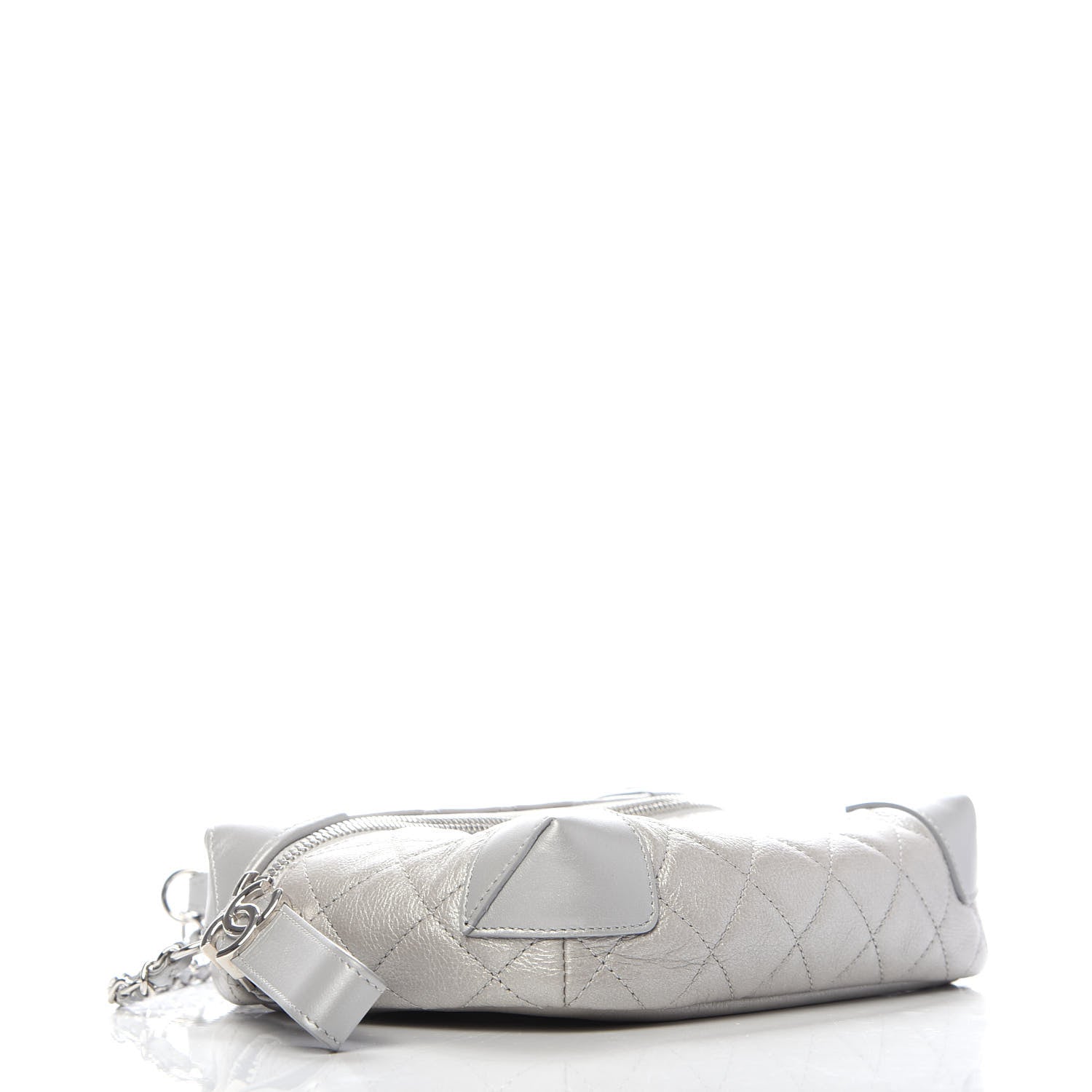 Chanel Metallic Calfskin Camera Case Silver 4 of 10