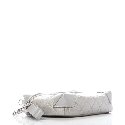 Chanel Metallic Calfskin Camera Case Silver 4 of 10