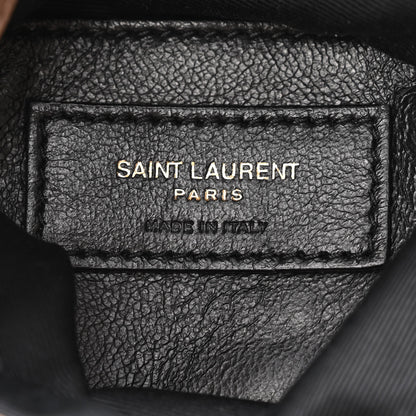 Saint Laurent Suede Calfskin Small Grace Fringed Hobo Bag Dusty Grey 6 of 9