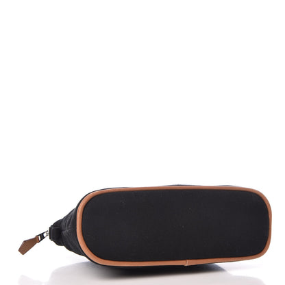 Hermes Cotton Canvas Mini Bolide Travel Cosmetic Pouch Black 4 of 8
