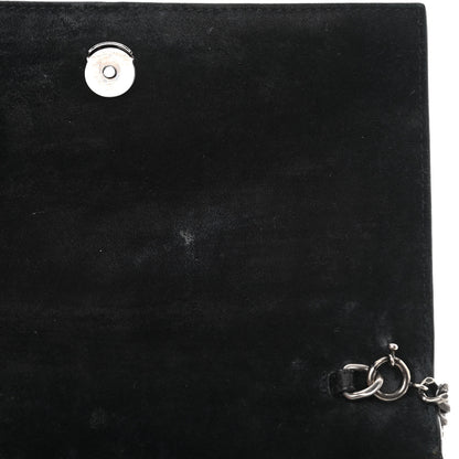 Saint Laurent Metallic Calfskin Classic Monogram Kate Tassel Chain Wallet Gun Metal 10 of 17