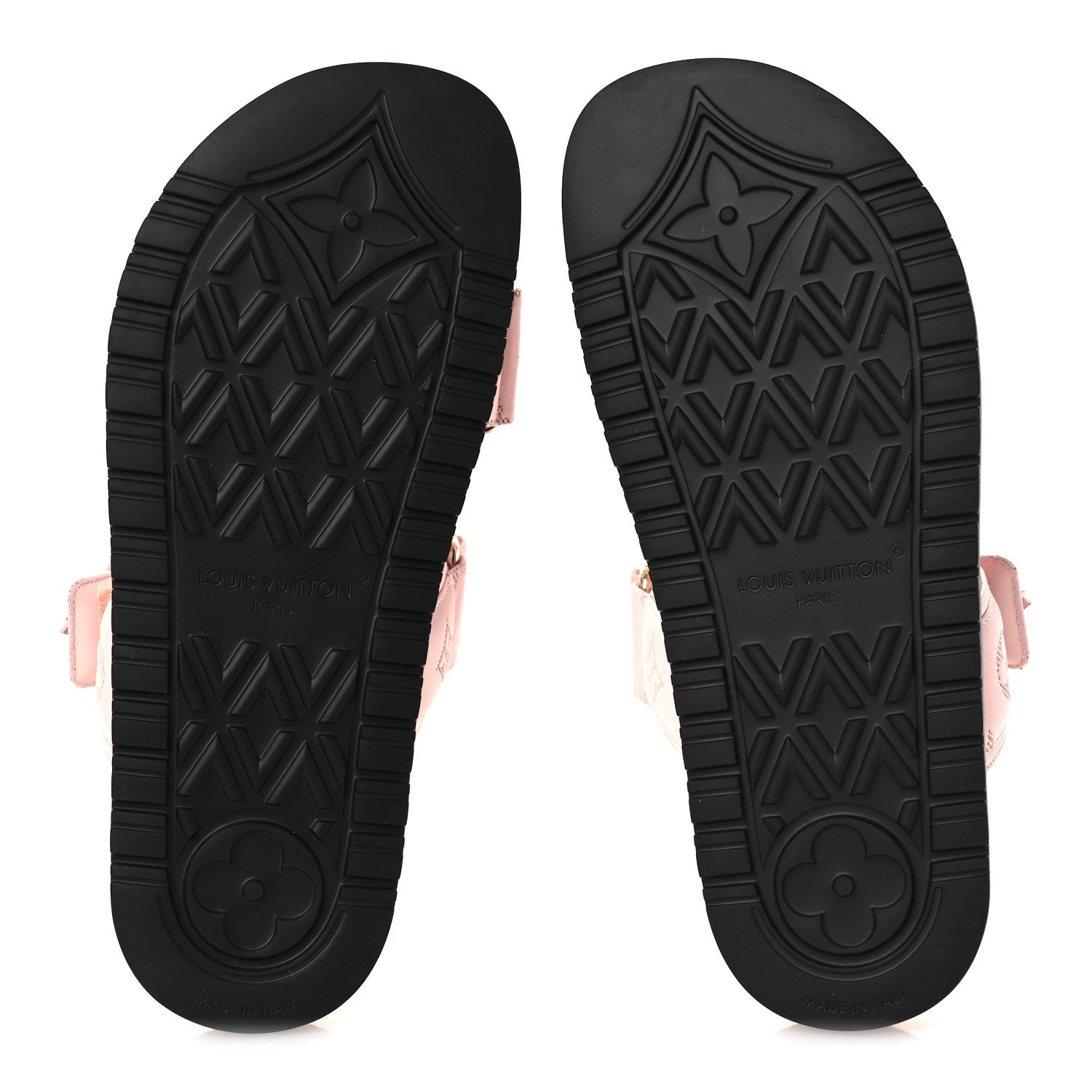 Louis Vuitton Lambskin Embossed Monogram Sunset Comfort Flat Sandals 38 Pink 7 of 11