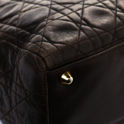 Christian Dior Lambskin Cannage Large Lady Dior Dark Brown 8 of 20