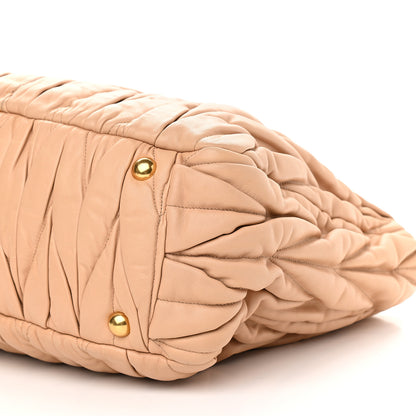 Miu Miu Nappa Matelasse Tote Cammeo 8 of 13