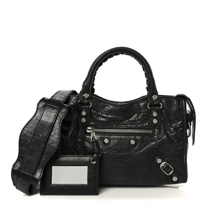 Balenciaga Agneau Giant 12 Silver Hardware Mini City Black 3 of 11