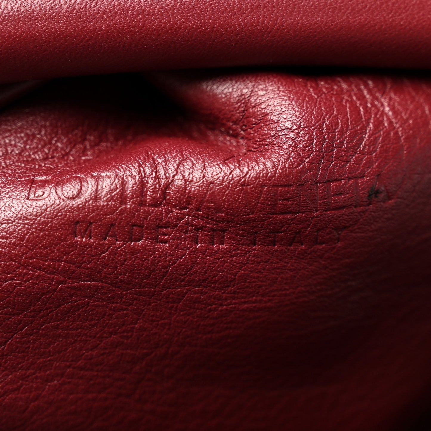 Smooth Butter Calf The Pouch Oversized Clutch Bordeaux