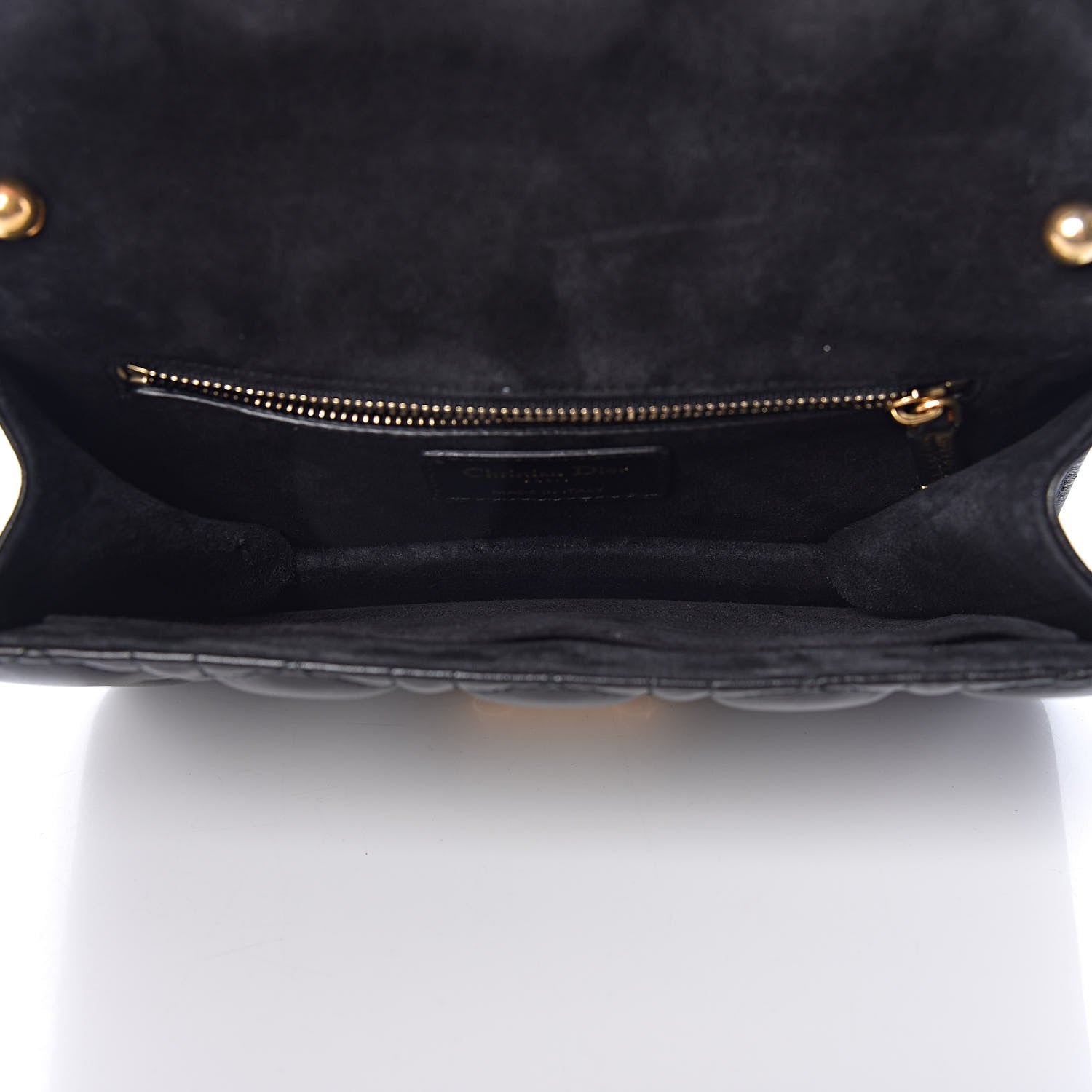 Christian Dior Lambskin Cannage Small Dioraddict Flap Bag Black 5 of 17