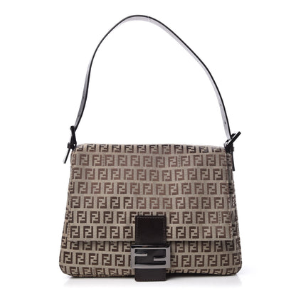 Fendi Zucchino Mama Baguette Dark Brown 1 of 7