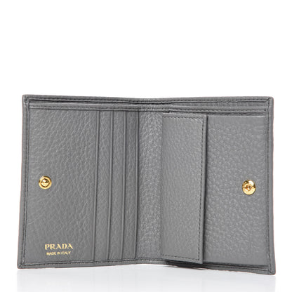 Prada Vitello Grain Bi-Fold Wallet Marmo 5 of 7