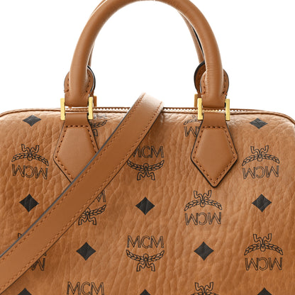 MCM Visetos Small Ella Boston Cognac 8 of 10