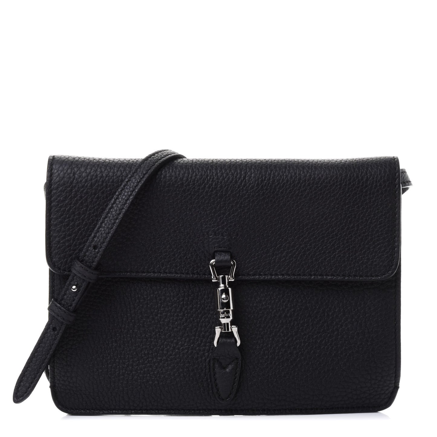 Grand Prix Calfskin Jackie Convertible Shoulder Bag Black